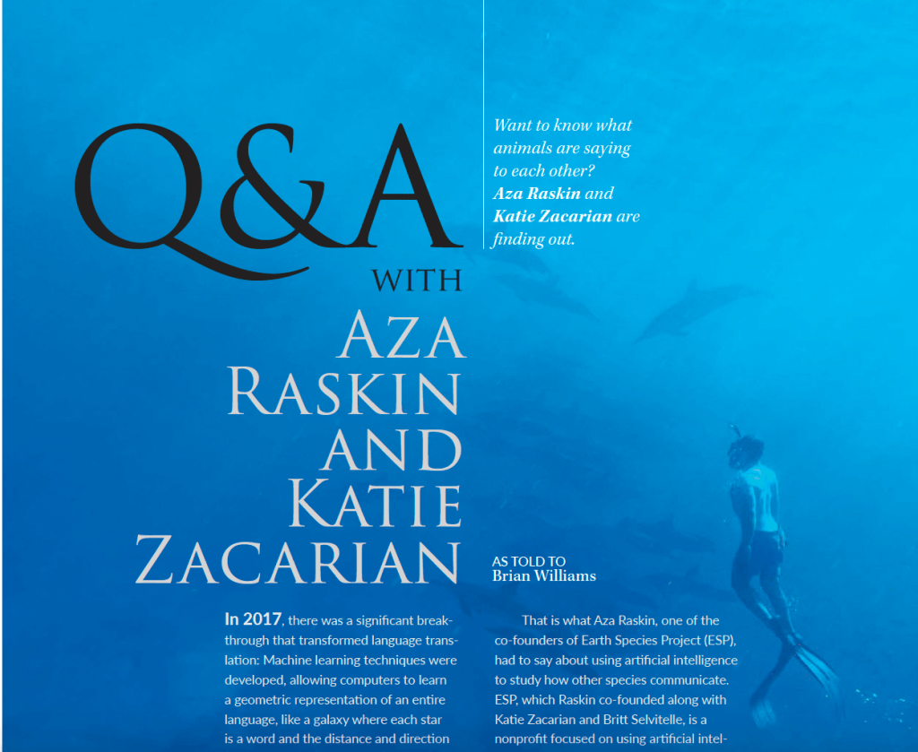Q&A with Aza Raskin and Katie Zacarian